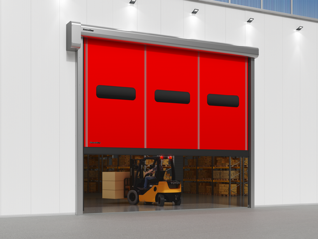 Накладнoй монтаж скоростных ворот.